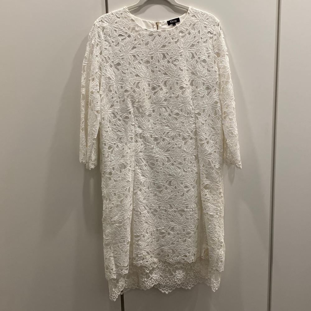 White lace dress